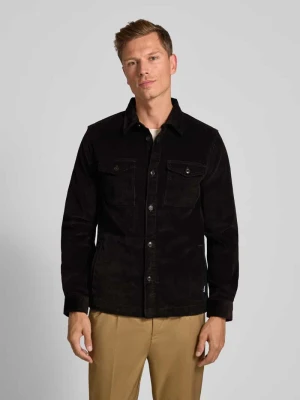 Koszula sztruksowa o kroju regular fit z mieszanki bawełny Barbour