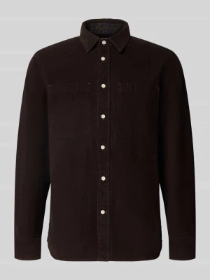 Koszula sztruksowa z czystej bawełny o kroju regular fit Barbour Ciemnobrązowy