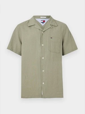 Koszula Tommy Jeans oliwkowy