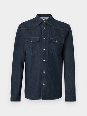 Koszula Tommy Jeans ciemnoniebieski