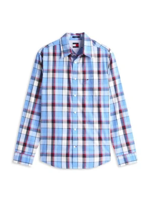 Koszula Tommy Jeans niebieski