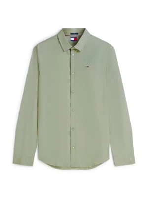 Koszula Tommy Jeans oliwkowy