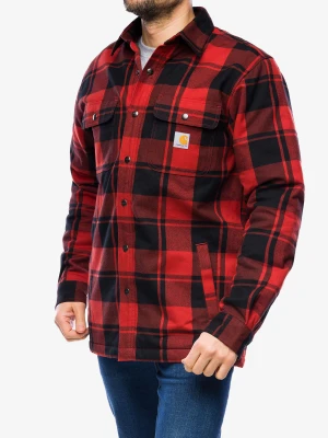 Koszula turystyczna Carhartt Flannel Sherpa-Lined Shirt Jac - red ochre