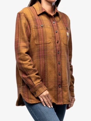 Koszula turystyczna Carhartt Twill L/S Plaid Shirt - carhartt brown