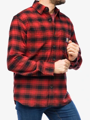 Koszula turystyczna Cartartt Flannel L/S Plaid Shirt - red ochre Carhartt