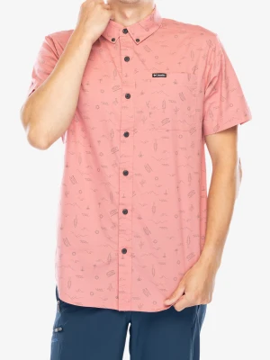 Koszula turystyczna Columbia Rapid Rivers Printed Short Sleeve Shirt - pink agave explorer