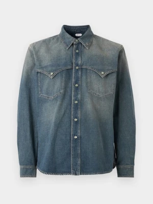 Koszula Versace niebieski denim