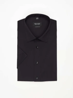 KOSZULA VERSONE 3092 KRÓTKI RĘKAW CUSTOM FIT CZERŃ Recman