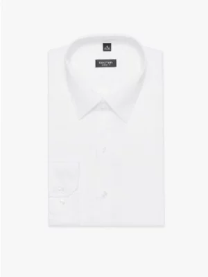 koszula versone 3153m długi rękaw custom fit biała Recman
