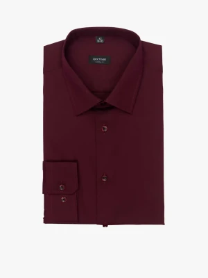 KOSZULA VERSONE 3219T DŁUGI RĘKAW CUSTOM FIT BORDO Recman