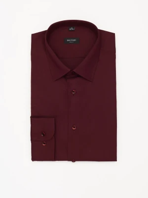 KOSZULA VERSONE 3219T DŁUGI RĘKAW SLIM FIT BORDO Recman