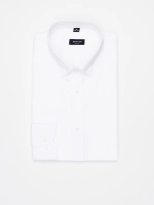KOSZULA VERSONE 3308C DŁUGI RĘKAW SLIM FIT BIAŁA Z BAWEŁNĄ Recman