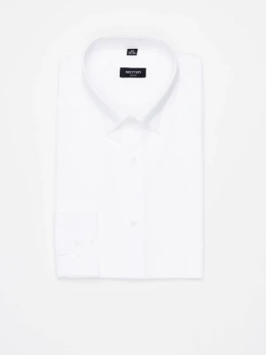 KOSZULA VERSONE 3308C DŁUGI RĘKAW SLIM FIT BIAŁA Z BAWEŁNĄ Recman