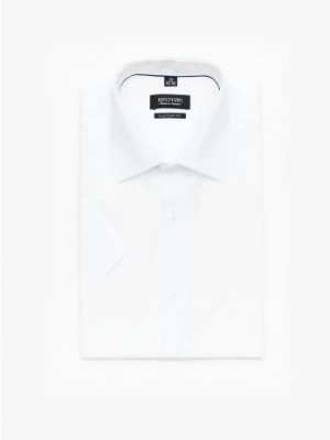 koszula versone 9001 krótki rękaw custom fit biały Recman