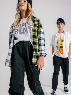 Koszula w kolorową kratę zapinana na guziki Reporter