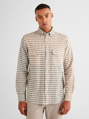 Koszula W Kratę z Kieszeniami GANT