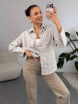 Koszula w Kratkę Błękitna Maya ClothStore
