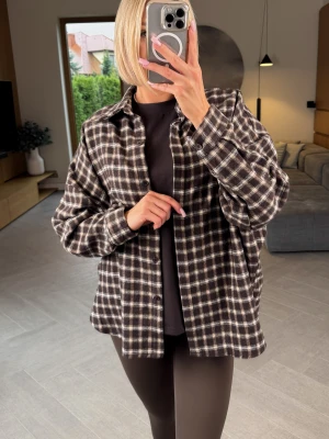 Koszula w Kratkę Brązowa Azar ClothStore