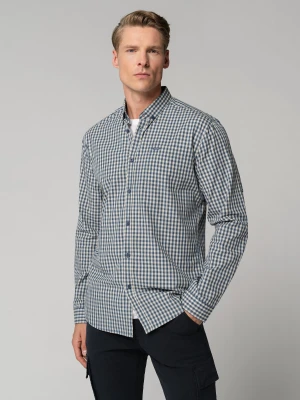Koszula w kratkę, Slim Fit, K-SOLIS Volcano Denim