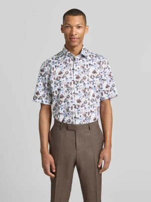 Koszula w kroju regular fit do biznesu z kołnierzykiem typu kent Eterna