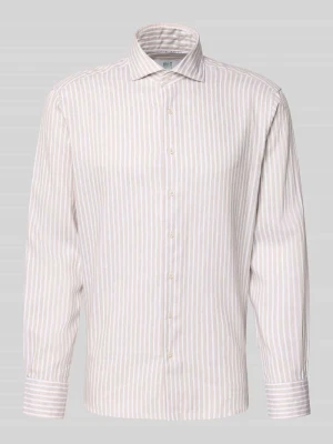 Koszula w kroju regular fit do biznesu z kołnierzykiem typu kent Eterna