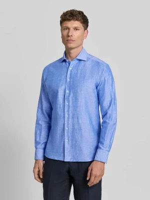 Koszula w kroju regular fit do biznesu z kołnierzykiem typu kent Eterna