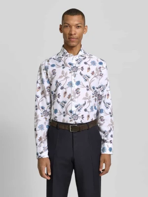 Koszula w kroju regular fit do biznesu z kołnierzykiem typu kent Eterna