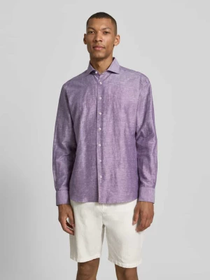 Koszula w kroju regular fit do biznesu z kołnierzykiem typu kent Eterna