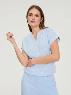 Koszula w paski błękitna Moodo