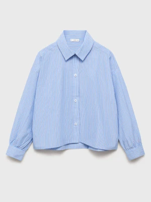 Koszula w paski oversize niebieski - Dzieci - - MANGO KIDS