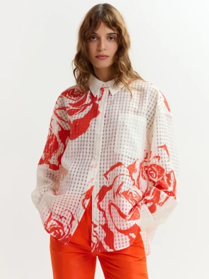 KOSZULA W PRZEŚWITUJĄCĄ KRATĘ ESSENTIEL ANTWERP