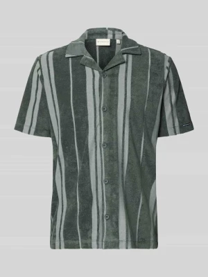 Koszula w stylu casual o kroju regular fit z frotté wyglądem Tom Tailor Oliwkowy