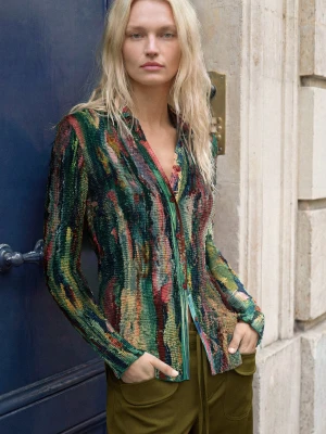 Koszula w wielokolorowy wzór Desigual