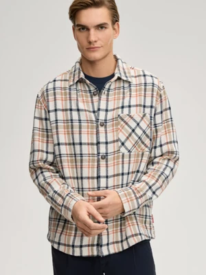 Koszula wierzchnia Harvi w kolorze złamanej bieli w kratkę Joop