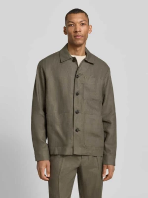 Koszula wierzchnia o kroju regular fit z czystego lnu model 'BAIRD' Selected Homme