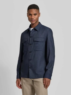 Koszula wierzchnia o kroju regular fit z kieszeniami z patką model 'Constantin' CG - Club of Gents