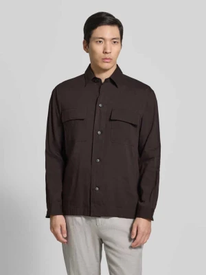 Koszula wierzchnia o kroju regular fit z mieszanki lnu Boss