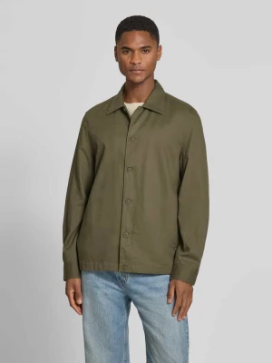 Koszula wierzchnia o kroju regular fit z mieszanki lyocellu, bawełny i lnu Marc O'Polo