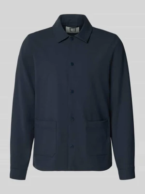 Koszula wierzchnia z dodatkiem wiskozy model 'ARTO' Casual Friday Granatowy