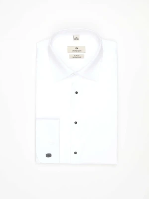 KOSZULA WINCASS 3738 SP SLIM FIT BIAŁA Z BAWEŁNY Recman