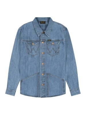 Koszula Wrangler niebieski denim