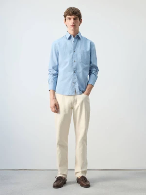 Zdjęcie produktu Koszula z 100% bawełny relaxed fit błękitny - Mężczyzna - - MANGO MAN