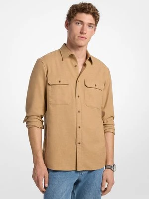 Koszula z bawełnianej flaneli Michael Kors Mens
