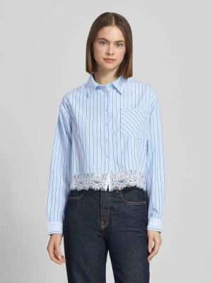 Koszula z długim rękawem o kroju boxy z czystej bawełny model 'KHALIDA' Only