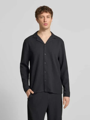 Koszula z długim rękawem o kroju regular fit w plisowanym wyglądzie REVIEW