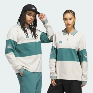 Koszula z długimi rękawami Shmoofoil Heavyweight Rugby Adidas beżowy