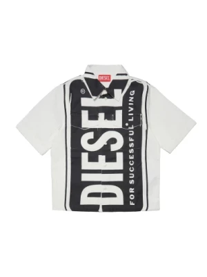 Koszula z Dużym Logo Twill Diesel