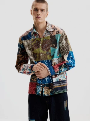 Koszula o efekcie patch carpa Desigual