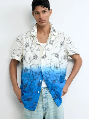 Koszula z haftem w odcieniach gradientu Desigual