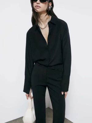 Koszula z jedwabnej krepy regular fit PATRIZIA PEPE